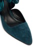 Detail View - Click To Enlarge - THE ROW - 'Coco' satin bow suede mules