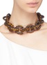 Figure View - Click To Enlarge - ROSANTICA - 'Carrarmato' short beaded link necklace