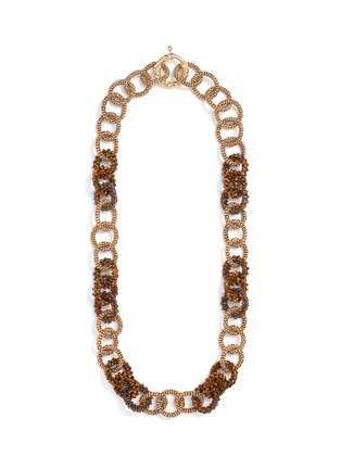 Main View - Click To Enlarge - ROSANTICA - 'Carrarmato' long beaded link necklace