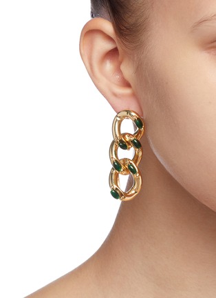 Figure View - Click To Enlarge - ROSANTICA - 'Ingranaggio' chain link earrings