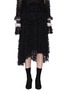 Main View - Click To Enlarge - ANAÏS JOURDEN - 'Black Twinkle' polka dot embroidered asymmetric skirt