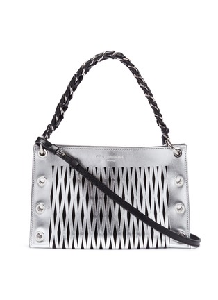 Main View - Click To Enlarge - SONIA RYKIEL - 'Le Baltard' leather net double pouch