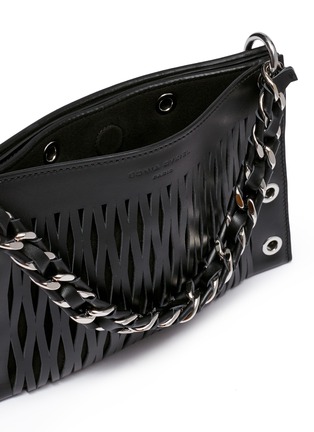 Detail View - Click To Enlarge - SONIA RYKIEL - 'Le Baltard' leather net double pouch