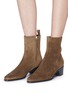 Figure View - Click To Enlarge - PIERRE HARDY - 'Reno' suede ankle boots