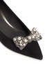 Detail View - Click To Enlarge - RENÉ CAOVILLA - Embellished bow suede pumps