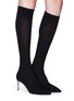 Figure View - Click To Enlarge - RENÉ CAOVILLA - Strass heel sock knit boots