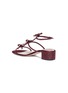 Detail View - Click To Enlarge - RENÉ CAOVILLA - Strass bow caged satin sandals