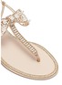 Detail View - Click To Enlarge - RENÉ CAOVILLA - Bow embellished leather thong sandals