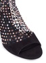 Detail View - Click To Enlarge - RENÉ CAOVILLA - 'Galaxia' strass mesh panel suede sandals