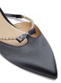 Detail View - Click To Enlarge - RENÉ CAOVILLA - Bow embellished strap satin slides