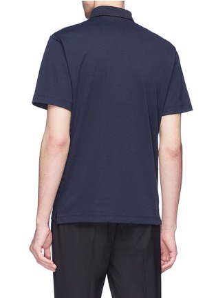 Back View - Click To Enlarge - THEORY - Pima cotton blend polo shirt