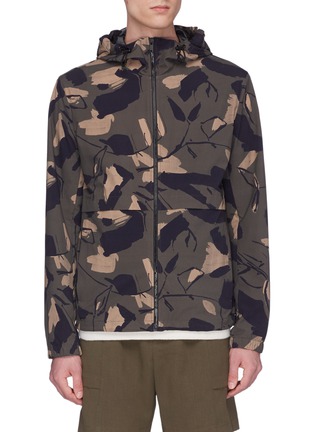 Main View - Click To Enlarge - THEORY - 'Wright' camouflage print hooded jacket