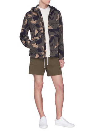 Figure View - Click To Enlarge - THEORY - 'Wright' camouflage print hooded jacket