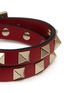 Detail View - Click To Enlarge - VALENTINO GARAVANI - Valentino Garavani 'Rockstud' double wrap leather bracelet