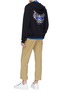 Figure View - Click To Enlarge - KENZO - Tiger embroidered zip hoodie
