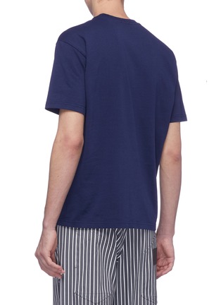 Back View - Click To Enlarge - KENZO - Tiger embroidered stripe T-shirt