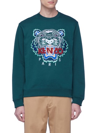 Main View - Click To Enlarge - KENZO - Tiger embroidered sweatshirt