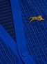  - KENZO - 'Jumping Tiger' appliqué check plaid cardigan