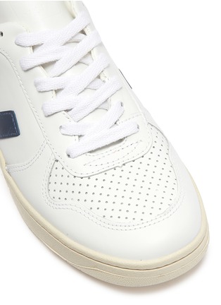 Detail View - Click To Enlarge - VEJA - 'V-10' perforated leather sneakers