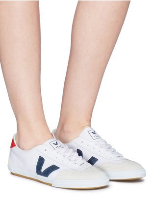 Figure View - Click To Enlarge - VEJA - 'Volley' organic canvas sneakers