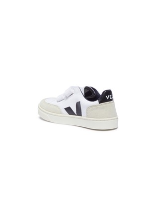 Figure View - Click To Enlarge - VEJA - 'V-12' organic canvas toddler sneakers