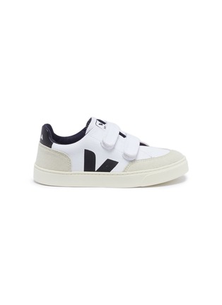 Main View - Click To Enlarge - VEJA - 'V-12' organic canvas kids sneakers