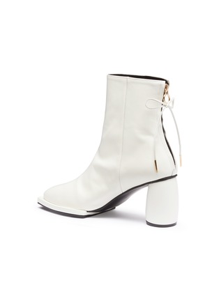 Detail View - Click To Enlarge - BOTH - Bow zip leather ankle boots