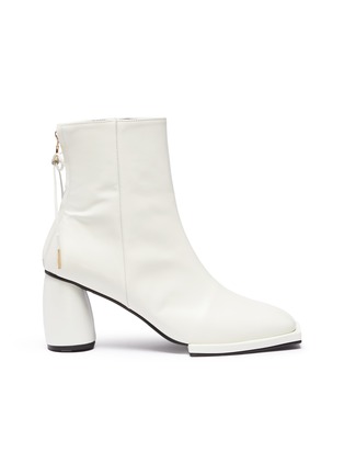 Main View - Click To Enlarge - BOTH - Bow zip leather ankle boots