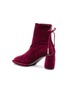 Detail View - Click To Enlarge - BOTH - Bow zip velvet ankle boots