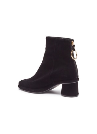 Detail View - Click To Enlarge - BOTH - Ring zip velvet ankle boots