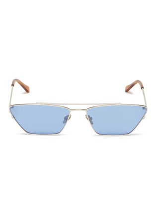 Main View - Click To Enlarge - SPEKTRE - 'Vanity' metal narrow cat eye sunglasses
