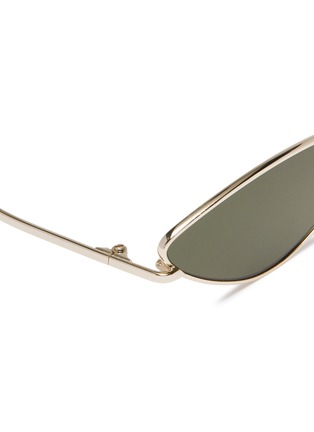 Detail View - Click To Enlarge - SPEKTRE - 'XXX' metal narrow cat eye sunglasses
