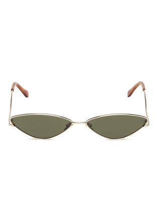 Main View - Click To Enlarge - SPEKTRE - 'XXX' metal narrow cat eye sunglasses