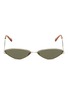 Main View - Click To Enlarge - SPEKTRE - 'XXX' metal narrow cat eye sunglasses