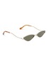 Figure View - Click To Enlarge - SPEKTRE - 'XXX' metal narrow cat eye sunglasses