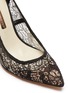 Detail View - Click To Enlarge - SOPHIA WEBSTER - 'Coco' crystal pavé bead heel lace pumps