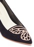 Detail View - Click To Enlarge - SOPHIA WEBSTER - 'Bibi Butterfly' wing embroidered suede pumps