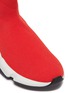 Detail View - Click To Enlarge - BALENCIAGA - 'Speed' Double-B logo print slip-on knit kids sneakers