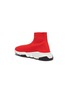 Figure View - Click To Enlarge - BALENCIAGA - 'Speed' Double-B logo print slip-on knit kids sneakers