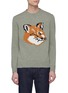 Main View - Click To Enlarge - MAISON KITSUNÉ - Fox head jacquard wool sweater