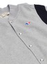  - MAISON KITSUNÉ - Fox logo appliqué stripe shoulder varsity jacket