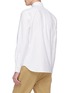 Back View - Click To Enlarge - MAISON KITSUNÉ - Fox head embroidered Oxford shirt