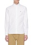 Main View - Click To Enlarge - MAISON KITSUNÉ - Fox head embroidered Oxford shirt
