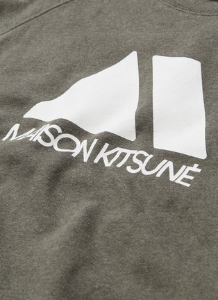  - MAISON KITSUNÉ - Geometric logo print sweatshirt