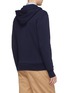 Back View - Click To Enlarge - MAISON KITSUNÉ - Fox logo appliqué zip hoodie