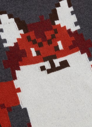  - MAISON KITSUNÉ - Pixel fox jacquard wool sweater