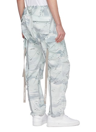 Back View - Click To Enlarge - MAGIC STICK - 'Fat Bontage BDU' drawstring camouflage print cargo pants