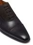 Detail View - Click To Enlarge - MAGNANNI - Suede panel leather Oxfords