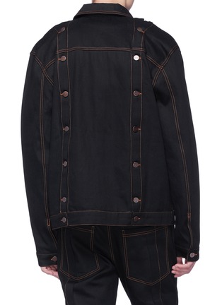  - 10158 - Detachable sleeve unisex denim jacket