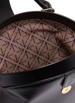 Detail View - Click To Enlarge - MANU ATELIER - 'Demi' leather crossbody satchel